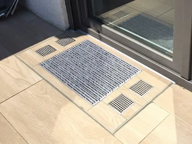 Schöne Lösung für den Terrasseneingang
